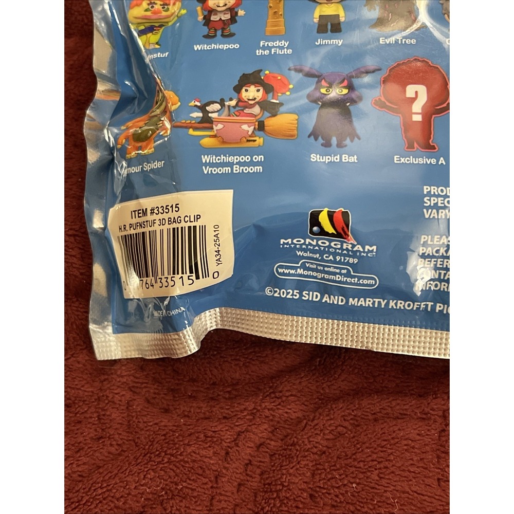 Sid & Marty Krofft H.R. Pufnstuf Witchiepoo 3D 3" Figural Bag Clip 2025 Mystery - Picture 10 of 11